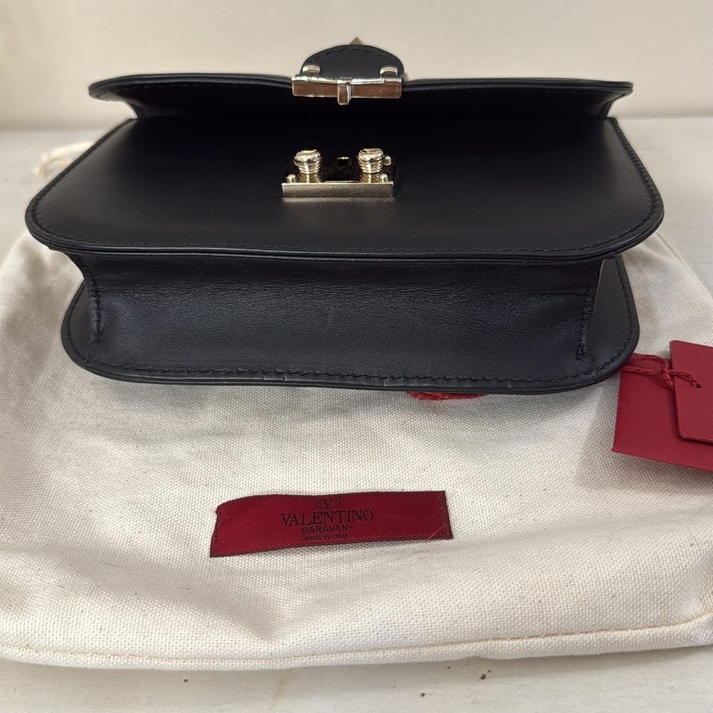 Valentino Black Crossbody Bag with Silver Studs - Picture 8 of 8